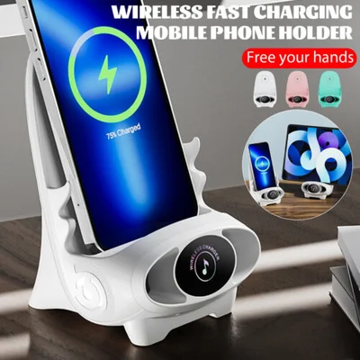 🔥Letzter Tagesverkauf 50%🔥Mini Chair Kabelloses Schnellladegerät Multifunktionaler Telefonhalter