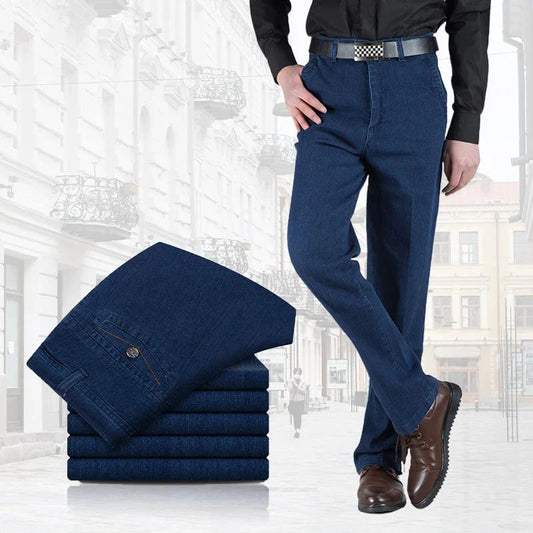 Heißer Verkauf-40% RABATT🔥Herren Jeans mit hoher Taille und geradem Schnitt