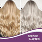 💕Lila Keratin Haarkur – Schützt die Farbe & Neutralisiert Brass- und Gelbtöne für blondes, silbernes und graues, gesträhntes Haar