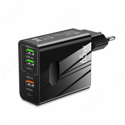 Frühlingsangebot Jetzt bestellen und 50 % Rabatt erhalten (1 kaufen, 1 gratis bekommen, 60 %) 65W Schnellladegerät mit mehreren Anschlüssen
