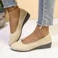🎀2025 Nieuwe aankomst🎀Elegant Lightweight Anti-Slip Low Heel Wedge Shoes Jetzt bestellen und 50 % Rabatt sichern