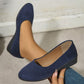 🎀2025 Nieuwe aankomst🎀Elegant Lightweight Anti-Slip Low Heel Wedge Shoes Jetzt bestellen und 50 % Rabatt sichern