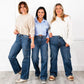 👖Maximal 50 % Rabatt!🏆High Rise Cargo Wide-Leg Stretch-Jeans für Damen