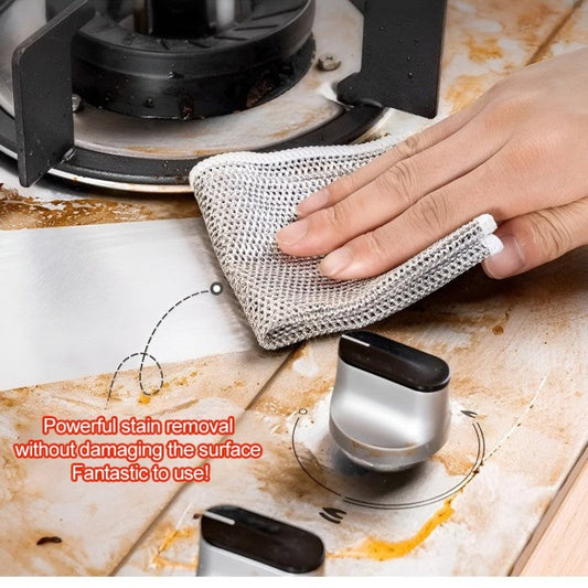 🔥🔥Maifeiertag Sonderangebot kaufen 5 bekommen 5 gratis insgesamt 50🔥 Vielseitige Metalltücher für trockenes und nasses Geschirrspülen