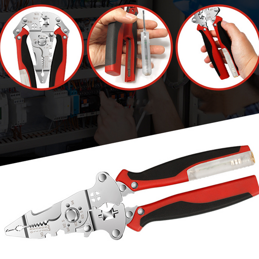 Labor Day-Special🌟【Industrial Grade All-Round Warrior】21-in-1 Power Pen Abisolierzange - Elektriker's Swiss Army Knife, eine Zange, um alle risikoreichen Operationen des ganzen Jobs zu lösen! 🌟