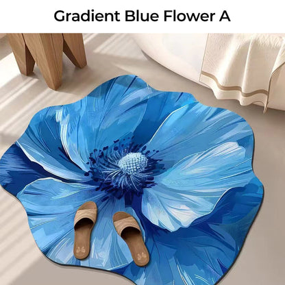⏳Begrenzte Zeit 50% Rabatt💥3D-geformte Blume Kieselgur saugfähige Bodenmatte