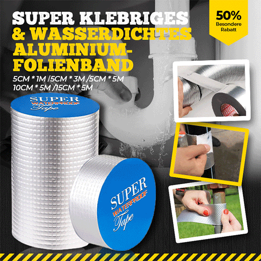 🔥🔥Muttertags-Sonderangebot🔥 Super Klebriges & Wasserdichtes Aluminium-Folienband