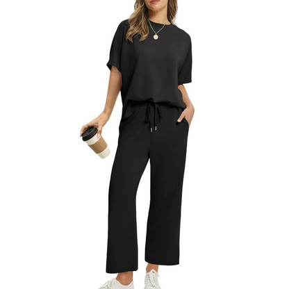 ⏳Zeitlich begrenztes Angebot⏰Weiches, lässiges Oberteil und Hose für Damen