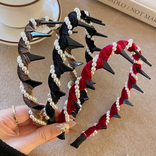 🩷Heißer Verkauf🩷Vintage High Cranium Artificial Pearl Hairband